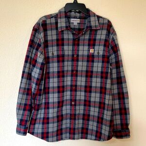 Carhartt heavier weight Flannel Button Up Original Fit Size XL